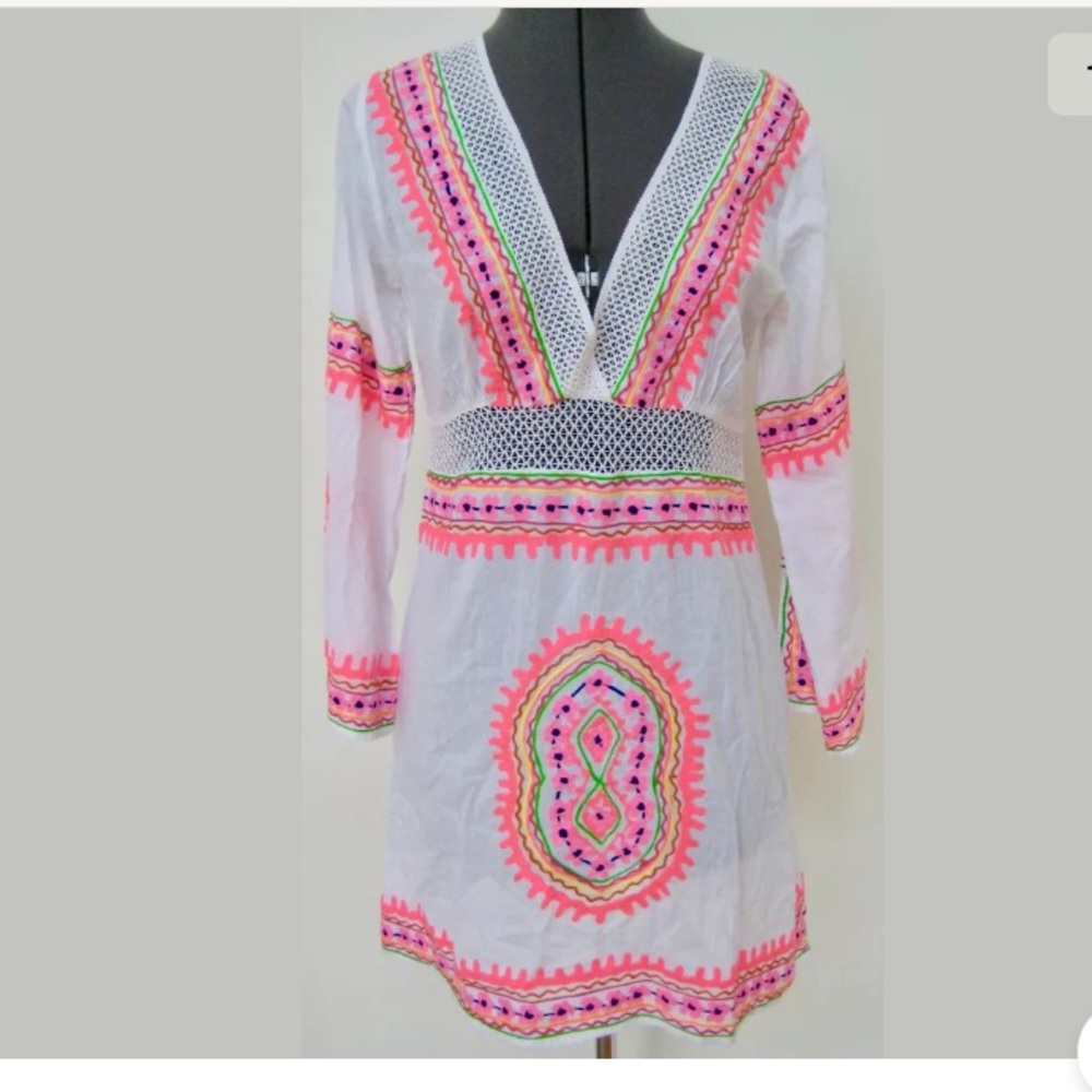 DEBBIE KATZ South Beach Tunic/coverup TOP SzM NWT